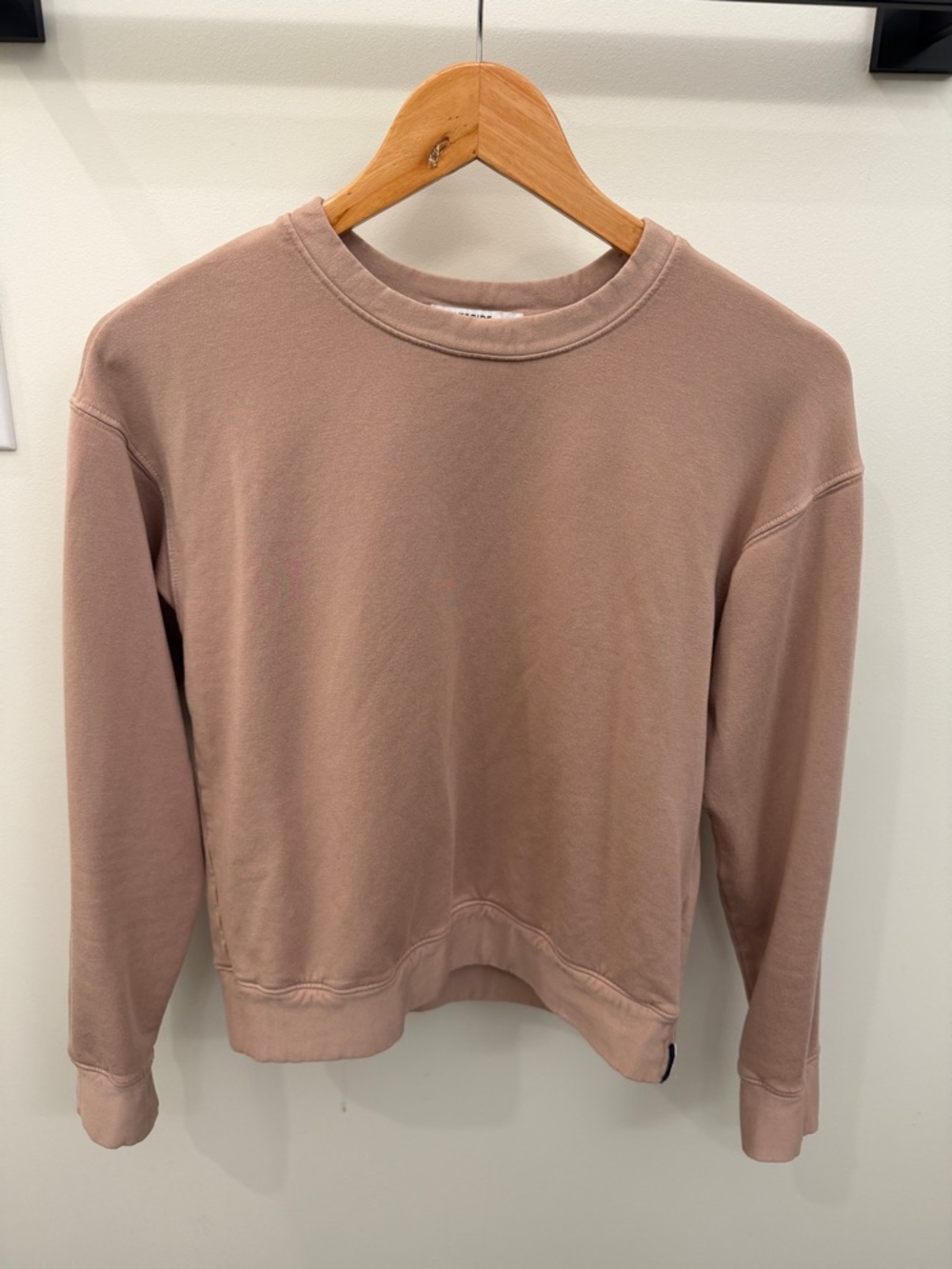 Stateside Softest Fleece Crewneck Sweatshirt in tan color